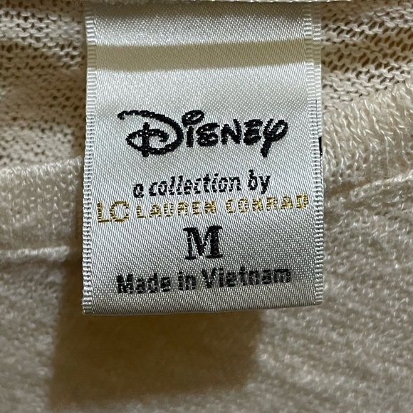 Disney Bambi Limited Edition LC Lauren Conrad Beige Thin Sweater Tunic Top Sz M - Picture 3 of 4